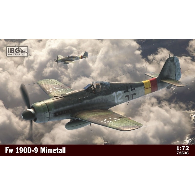 IBG Models 72536 IBG 1/72 Focke-Wulf Fw 190D-9 Mimetall Plastic Model Kit