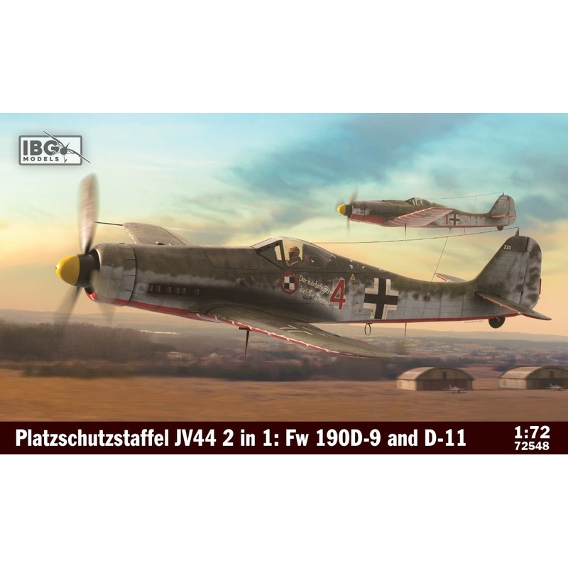 IBG Models 72548 IBG 1/72 2in1 Platzschutzstaffel JV 44 Plastic Model Kit