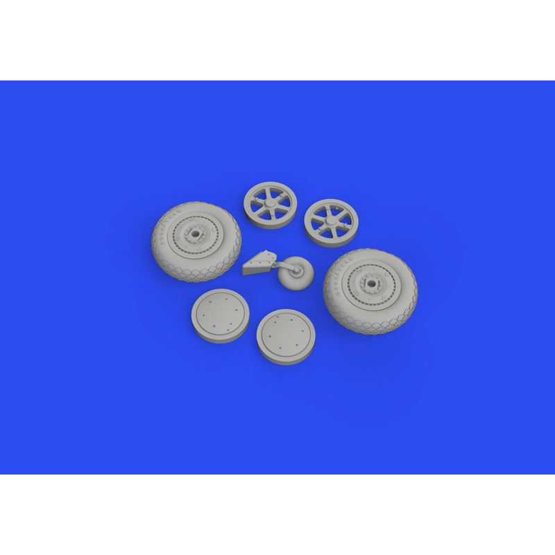 Eduard 648713 1/48 SBD-5 wheels Brassin for Revell