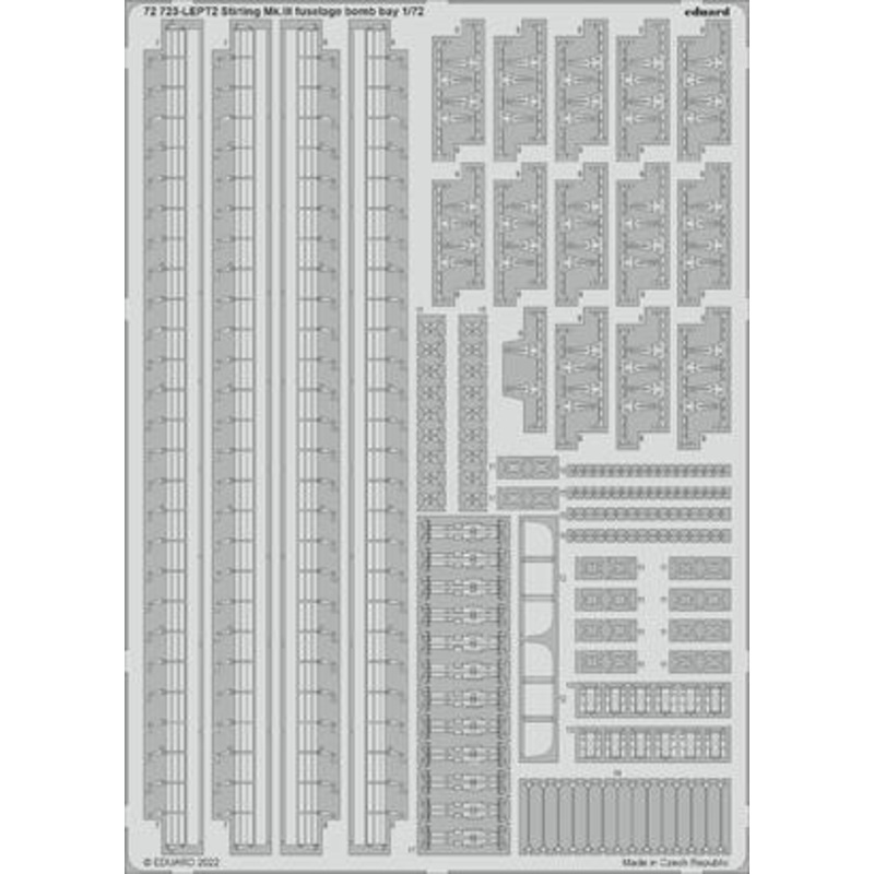 Eduard 72723 1/72 Stirling Mk. III fuselage bomb bay Photo etched parts
