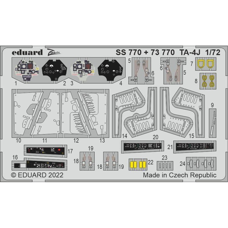 Eduard 73770 1/72 TA-4J Photo etched parts