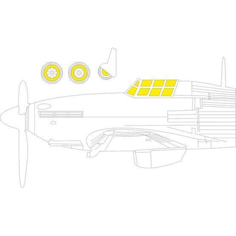 Eduard CX607 1/72 Hurricane Mk. IIc Mask