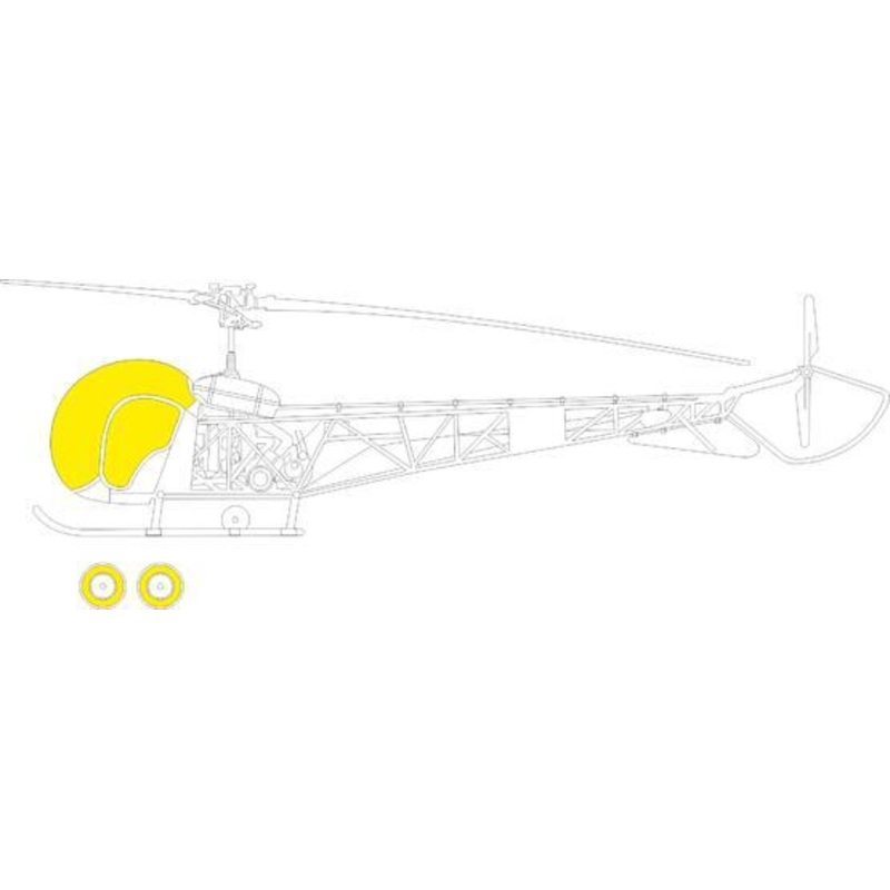 Eduard EX861 1/48 OH-13 (Italeri) TFace Mask Set