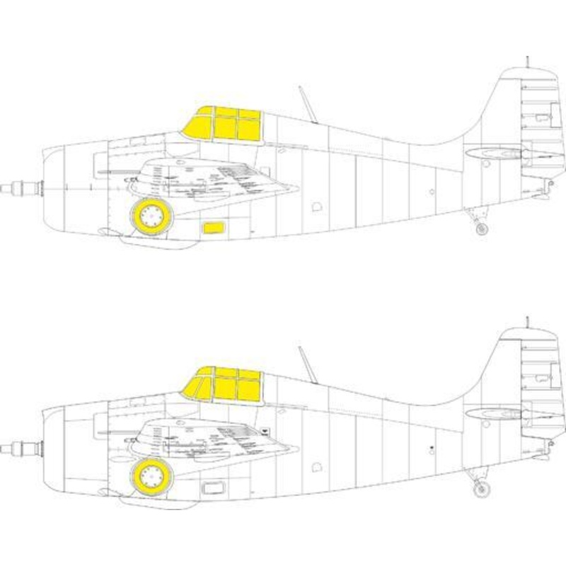 Eduard EX878 1/48 F4F-3 Wildcat TFace Masks