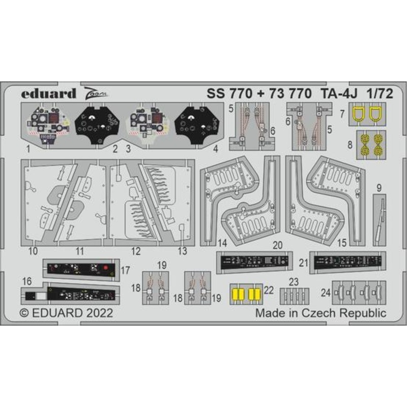 Eduard SS770 1/72 TA-4J Photo etched parts