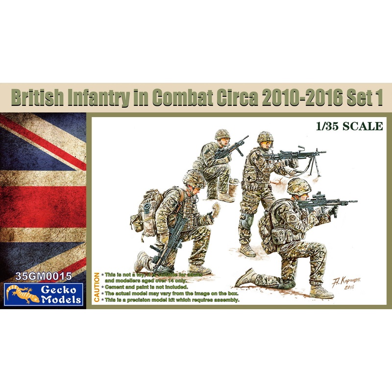 Gecko Models 35GM0015 1/35 British Infantry In Combat Circa 2010~2016 Set 1