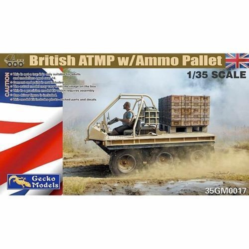Gecko Models 35GM0017 1/35 British ATMP w Ammo Pallet