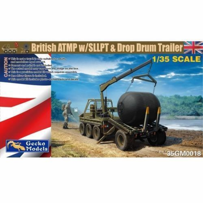 Gecko Models 35GM0018 1/35 British ATMP w/SLLPT & Drop Drum Trailer