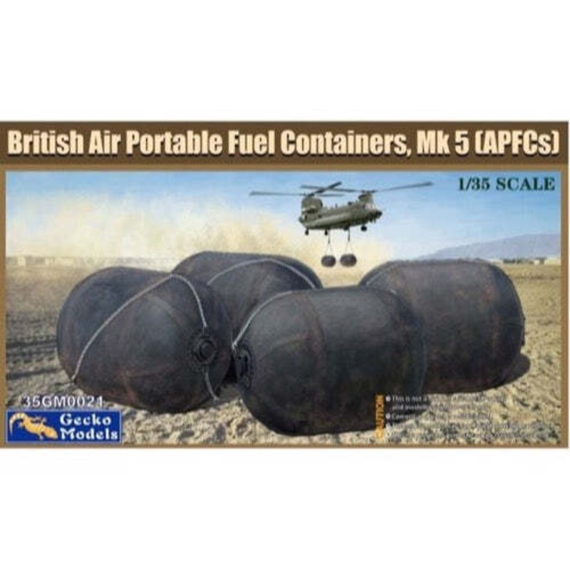 Gecko Models 35GM0021 1/35 British 500 Gallon Collapsible Drop Drum Bladder Set
