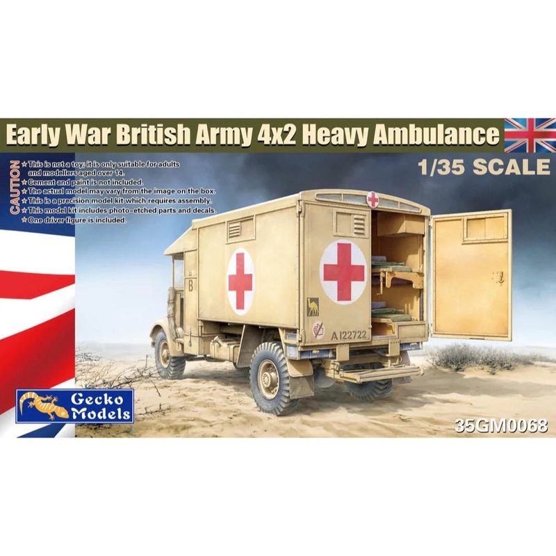 Gecko Models 35GM0068 1/35 Early War British Army 4×2 Heavy Ambulance