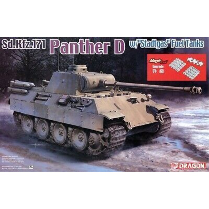 Dragon Model 6881 1/35 Panther D w/Stadtgas Fuel Tanks (Magic Track included)