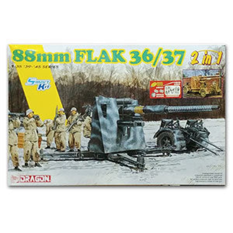 Dragon Model 6923 1/35 88mm Flak 36/37 (2 in 1)