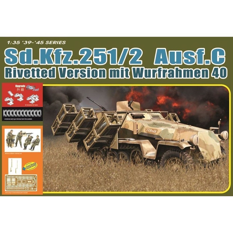 Dragon Model 6966 1/35 Sd.Kfz.251 Ausf.C Rivetted Version mit Wurfrahmen 40