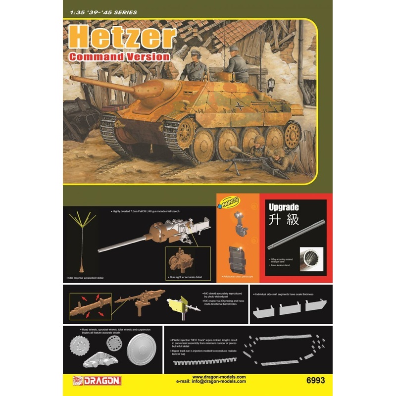 Dragon Model 6993 1/35 Hetzer Command Version