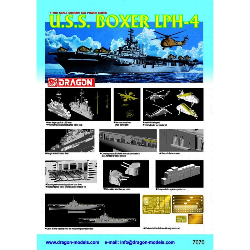 Dragon Model 7070 1/700 U.S.S. Boxer LPH-4
