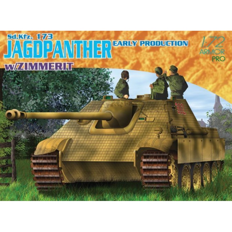 Dragon Model 7241 1/72 Jagdpanther Early w/ Zimmerit