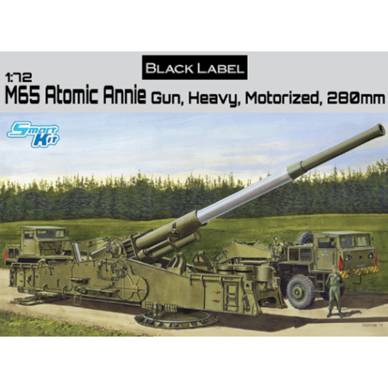 Dragon Model 7484 1/72 M65 Atomic Annie Gun Heavy Motorized 280mm
