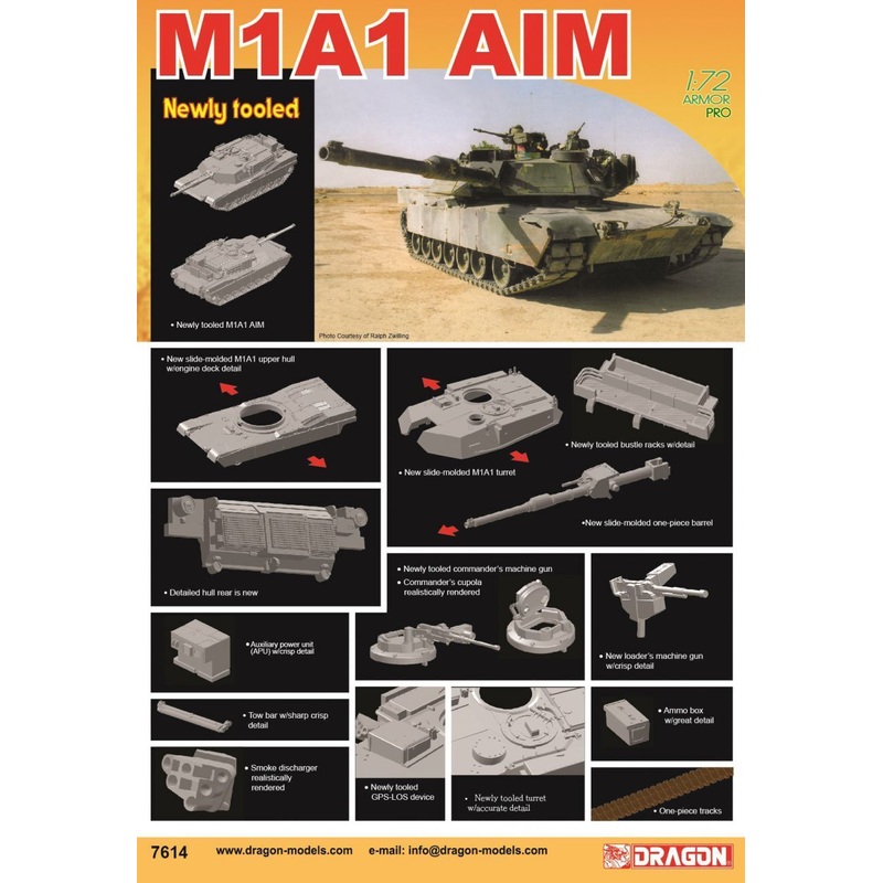 Dragon Model 7614 1/72 M1A1 AIM