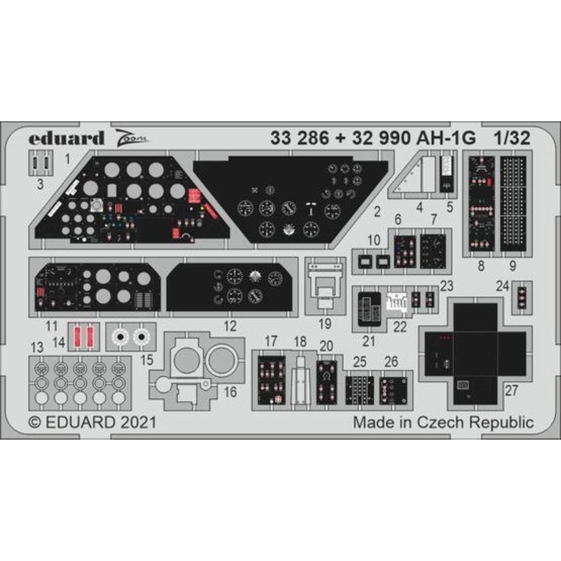 Eduard 32990 1/32 AH-1G Photo etched set