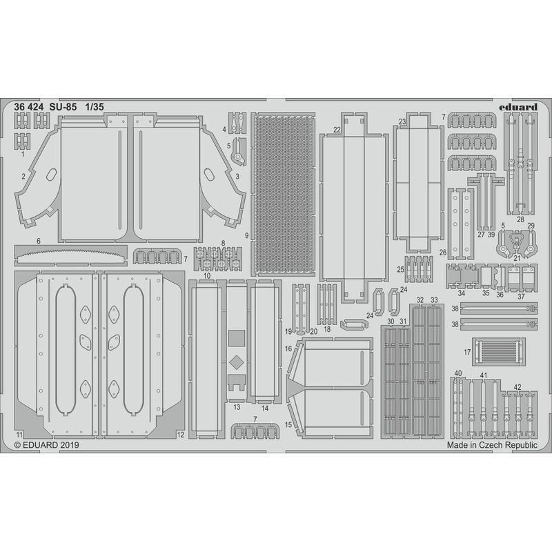 Eduard 36424 1/35 SU-85 Photo-etch set (Zvezda)