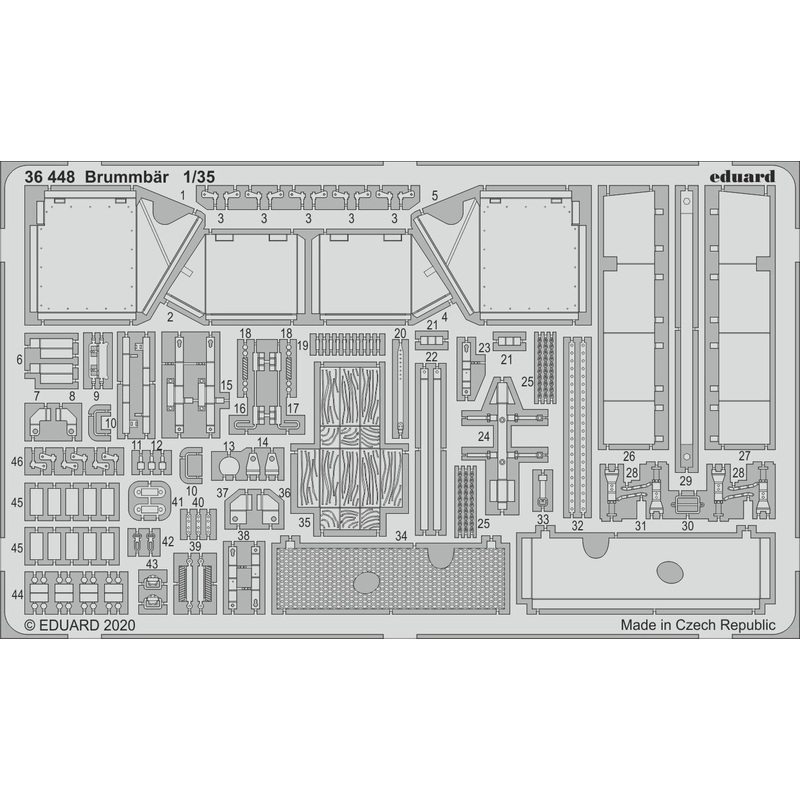 Eduard 36448 1/35 Brummbar Photo etched set