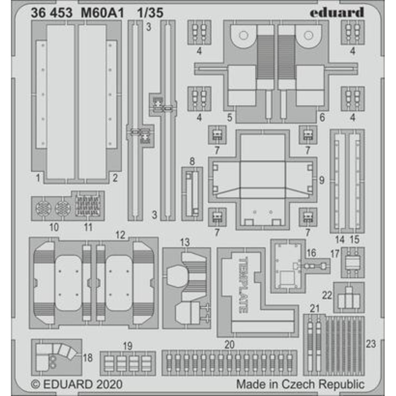 Eduard 36453 1/35 M60A1 Photo etched parts for Takom