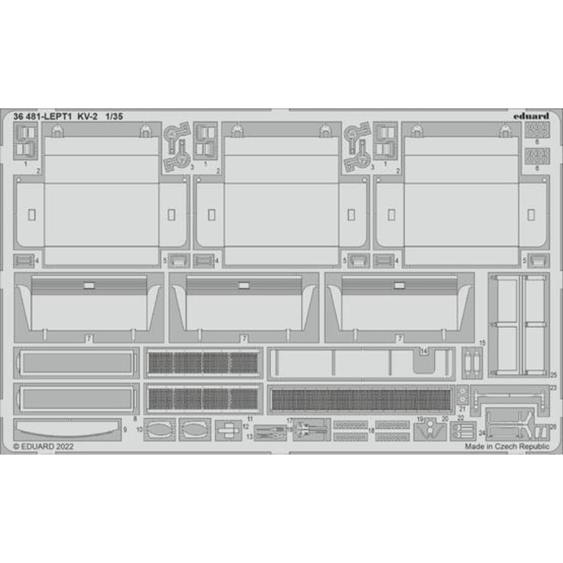 Eduard 36481 1/35 KV-2 (Tamiya) Photo Etch Set