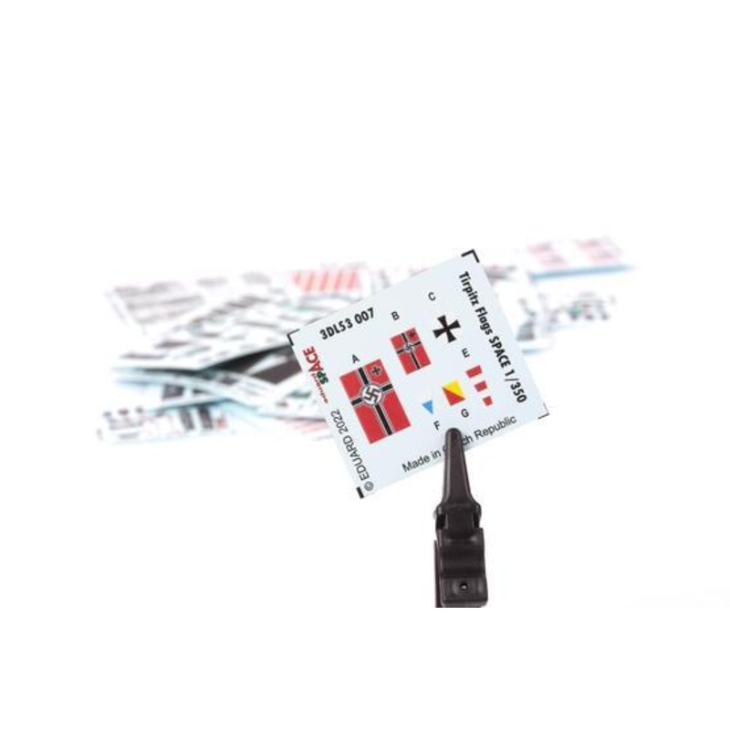 Eduard 3DL53007 1/350 Tirpitz flags Space 3D Decals