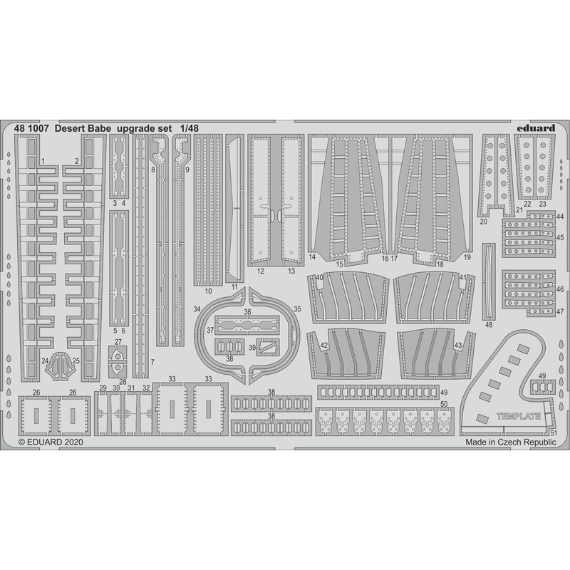 Eduard 481007 1/48 Desert Babe upgrade Photo etched set (Eduard)