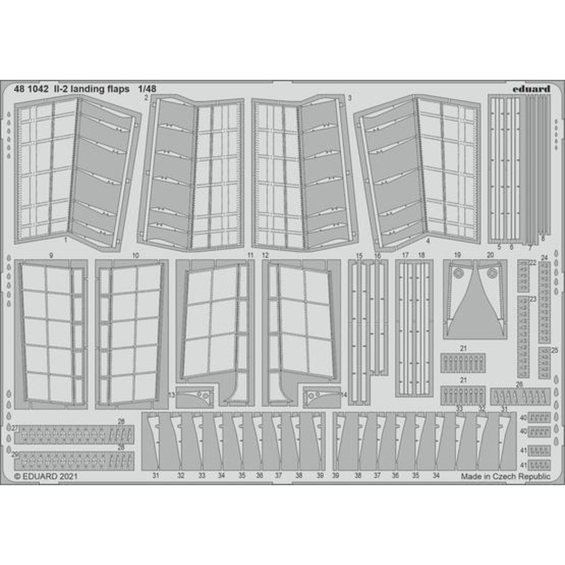 Eduard 481042 1/48 IL-2 landing flaps Photo etched parts