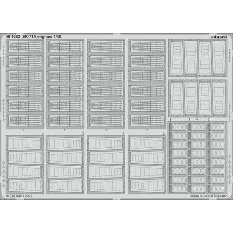Eduard 481082 1/48 SR-71A (Revell) Engines Photo Etch Set