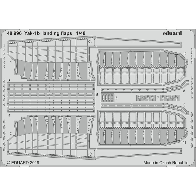 Eduard 48996 1/48 Yak-1b landing flaps Photo-etch set (Zvezda)