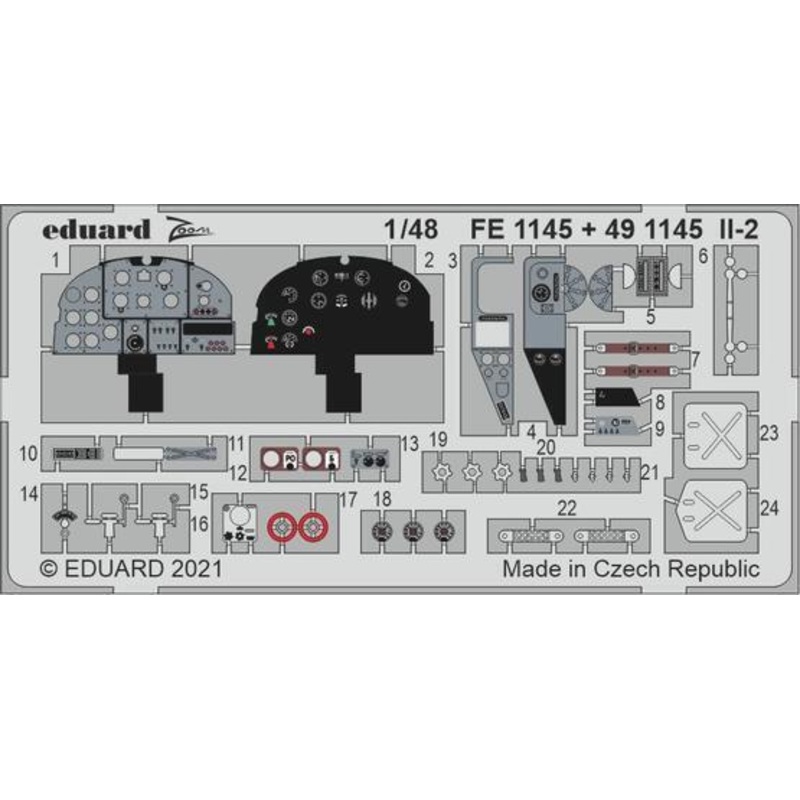 Eduard 491145 1/48 IL-2 Photo etched parts