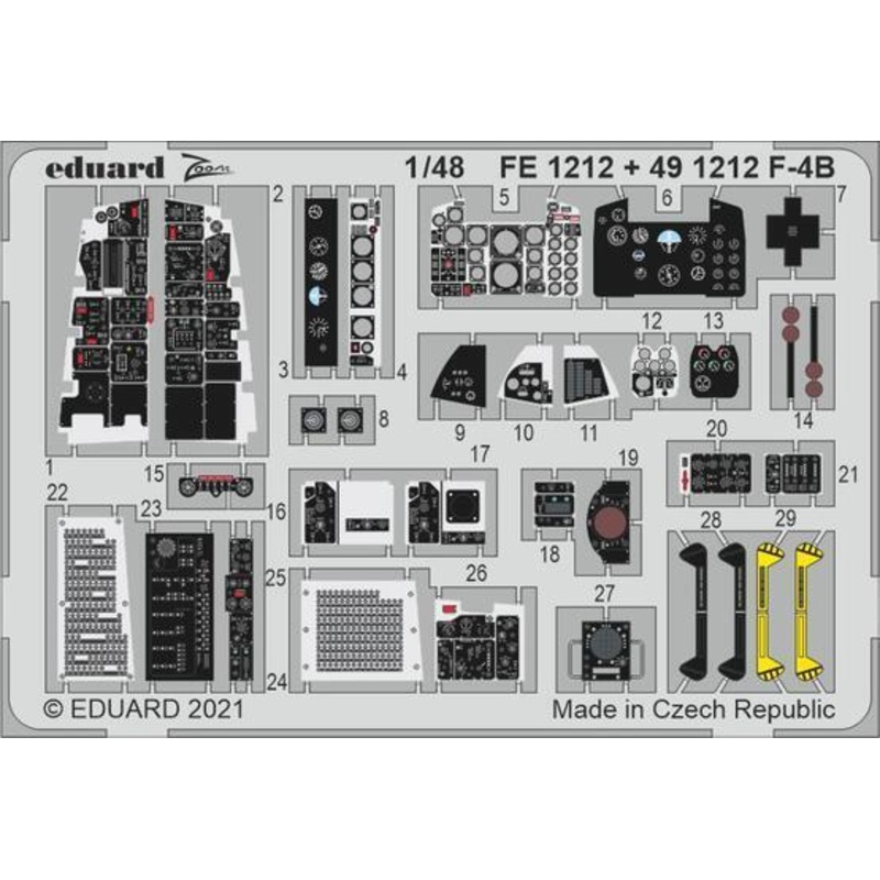 Eduard 491212 1/48 F-4B Photo etched parts