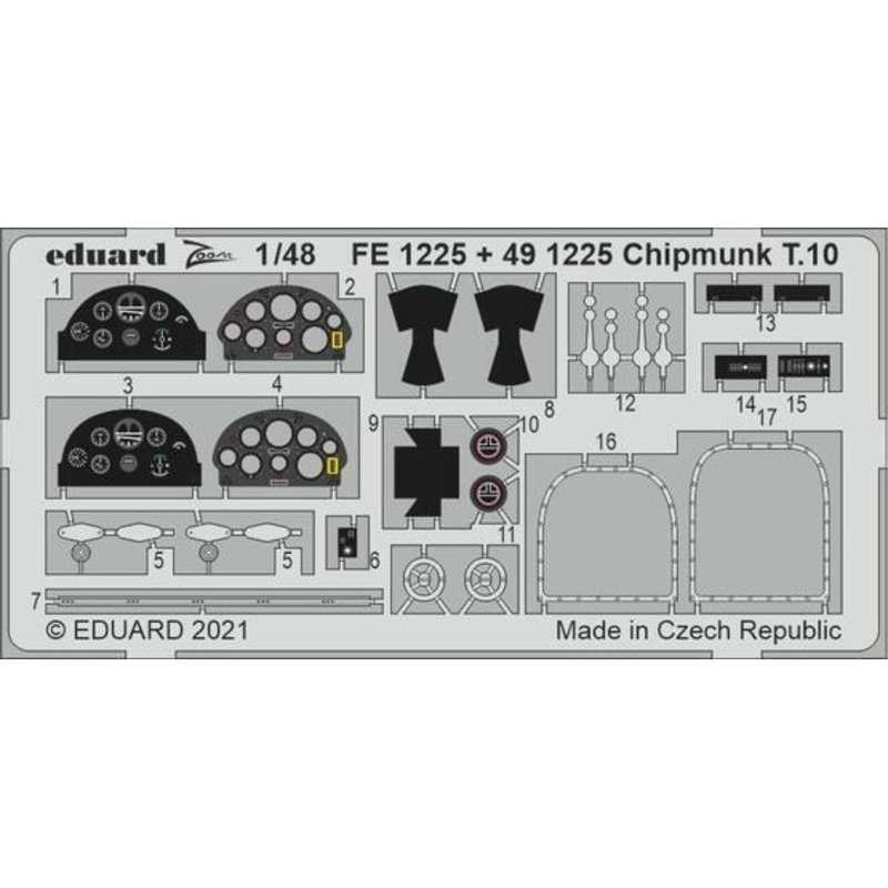 Eduard 491225 1/48 Chipmunk T.10 Photo etched parts