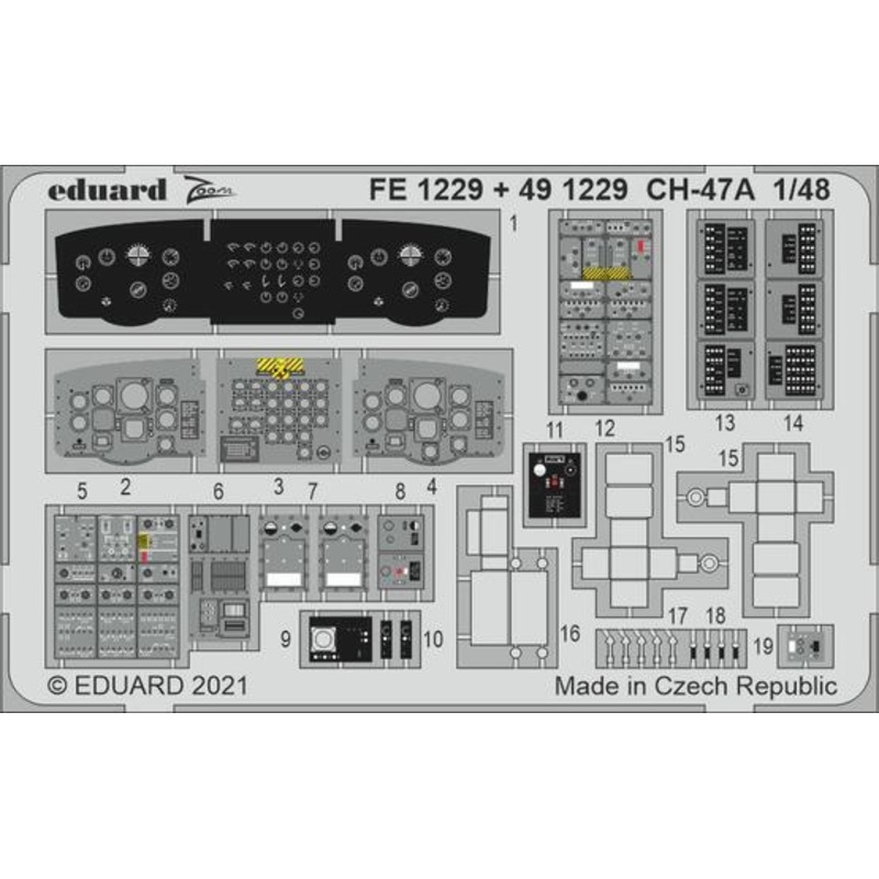 Eduard 491229 1/48 CH-47A Photo etched parts