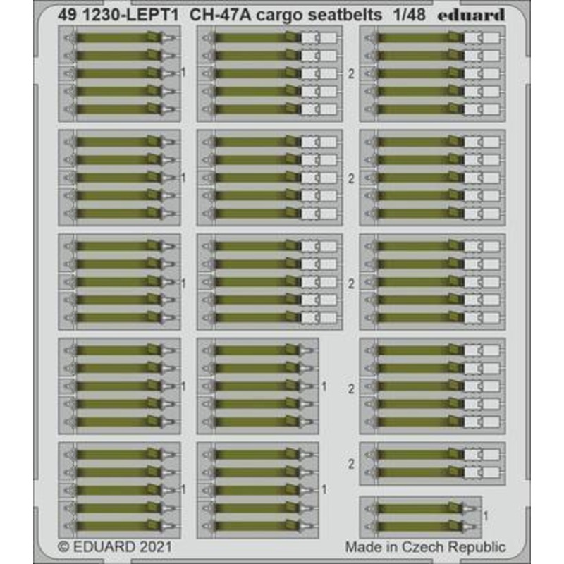 Eduard 491230 1/48 CH-47A cargo seatbelts Photo etched parts