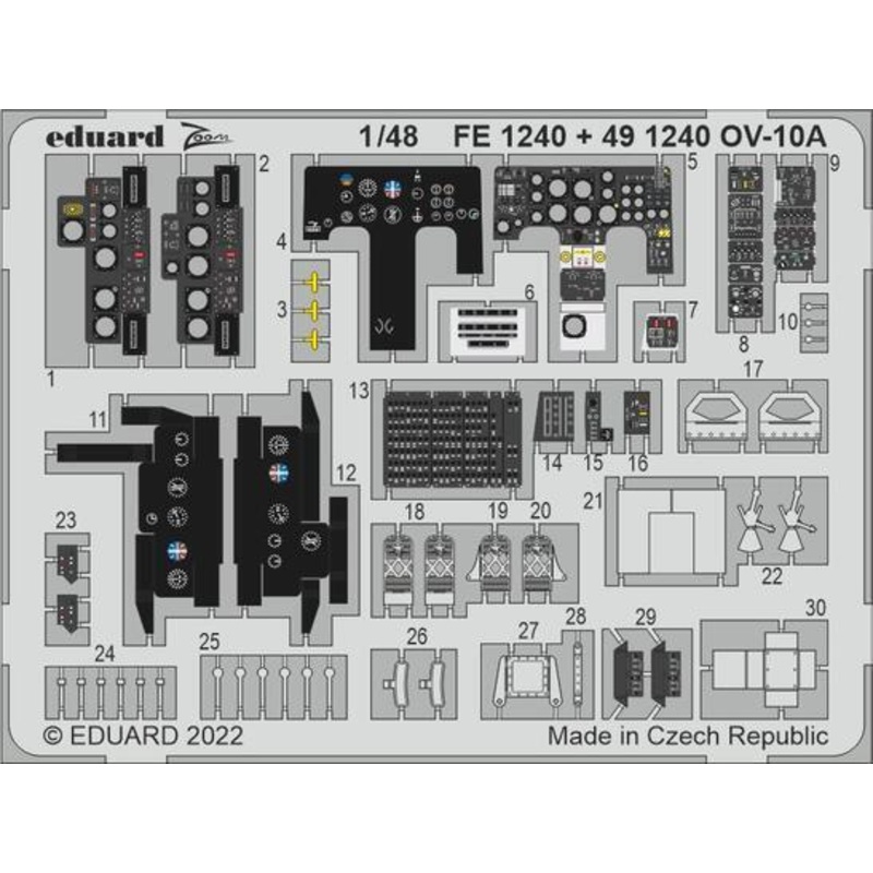 Eduard 491240 1/48 OV-10A Photo etched set for ICM