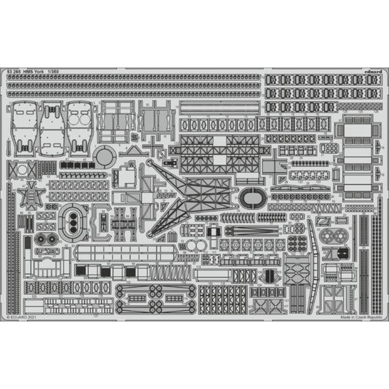 Eduard 53265 1/350 HMS York Photo etched parts