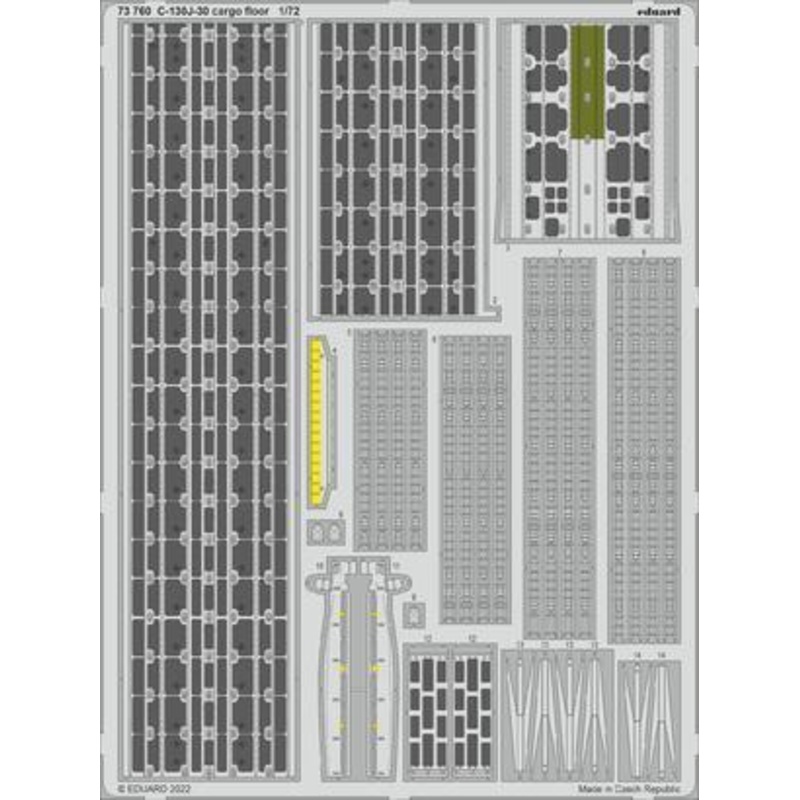 Eduard 648724 1/48 A6M2 landing flaps Print Brassin for