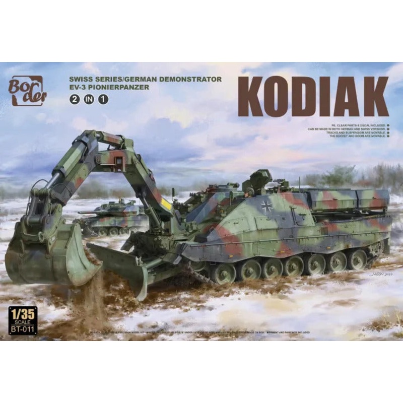 Border Model BT011 1/35 Kodiak Swiss Series/German Demonstrator AEV-3 Pionierpanzer (2 in 1)