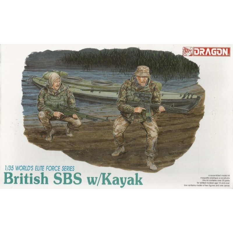 Dragon Model 3023 1/35 British SBS w/ Kayak Plastic Model Kit