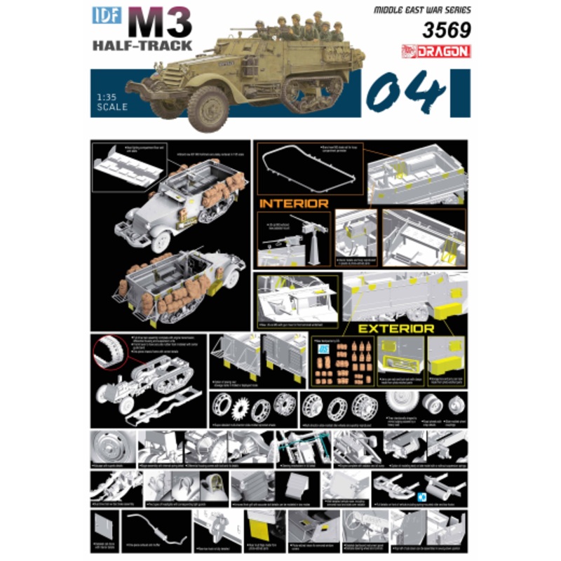 Dragon Model 3569 1/35 IDF M3 Half Track