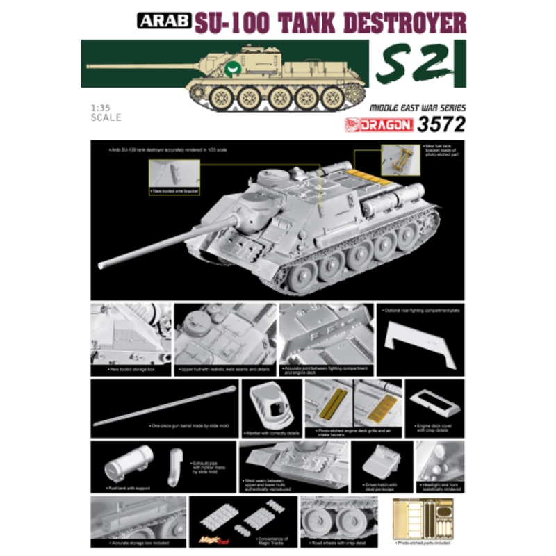 Dragon Model 3572 1/35 Egyptian Army SU-100 Tank Destroyer