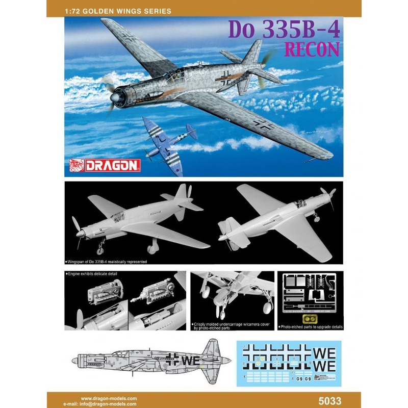 Dragon Model 5033 1/72 Do 335B-4 Recon