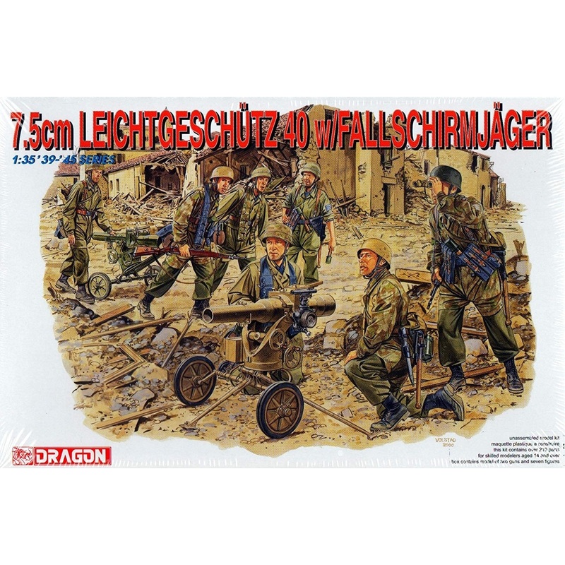 Dragon Model 6147 1/35 7.5cm Leichtgeschutz 40 w/ FJ