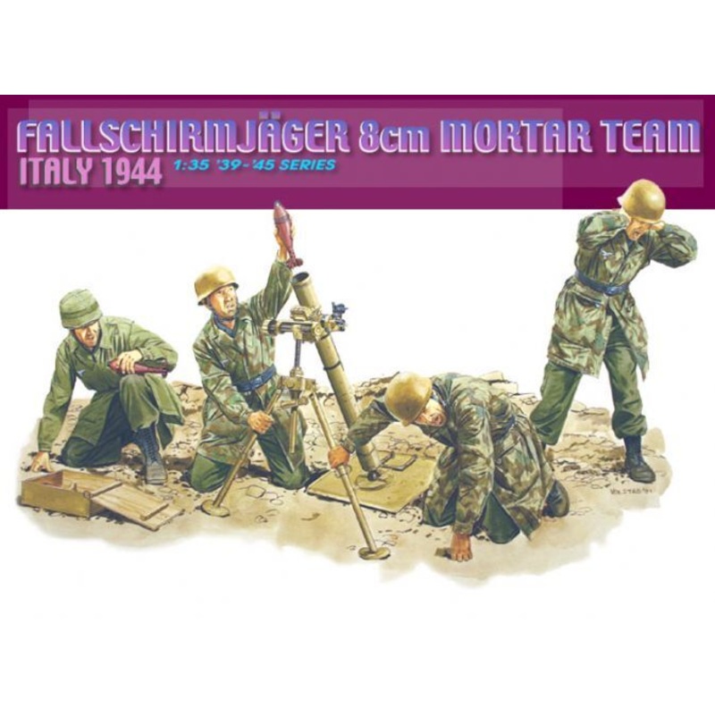Dragon Model 6215 1/35 Fallschirmjager 8cm Mortar Team