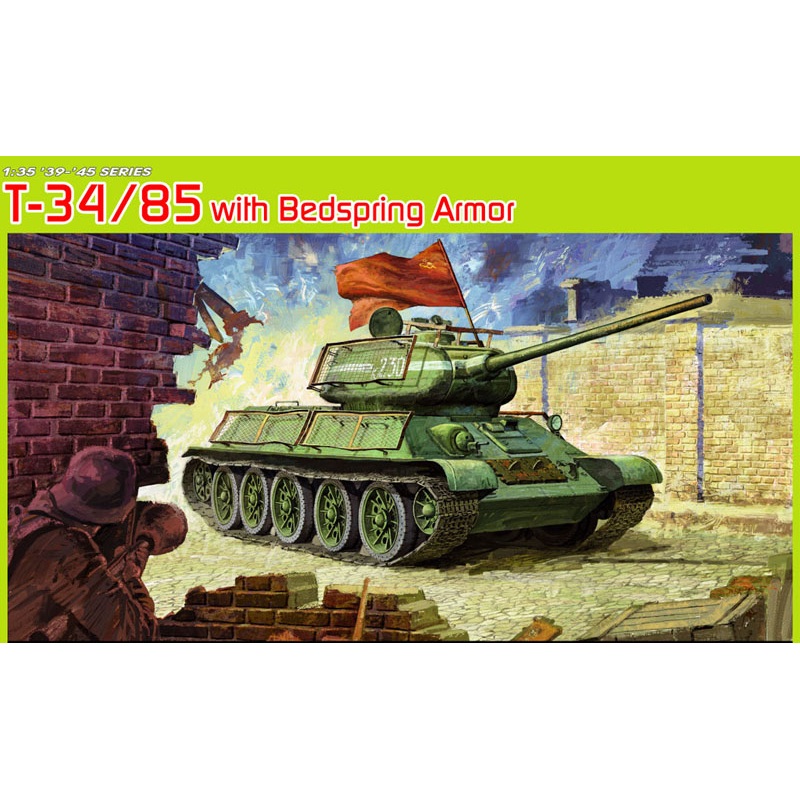 Dragon Model 6266 1/35 T-34/85 w/Bedspring Armor