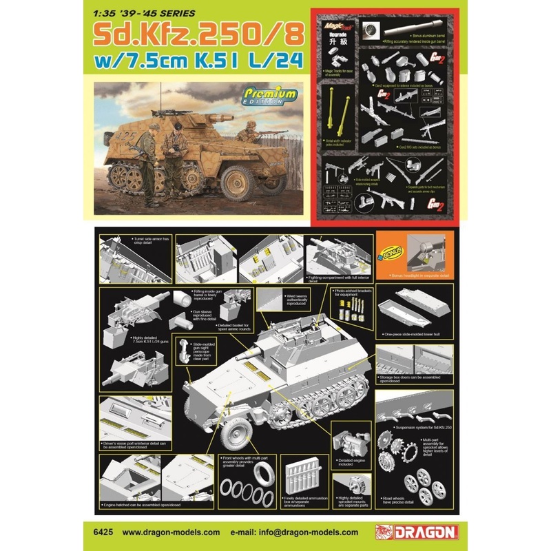 Dragon Model 6425 1/35 Sd.Kfz.250/8 Neu (Premium)