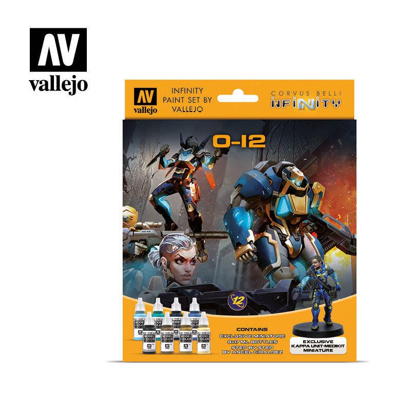 Vallejo 70239 Infinity O-12 Exclusive Miniature 8 Colour Acrylic Paint Set
